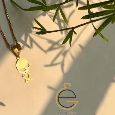 پلاک طرح پسربچه طلا