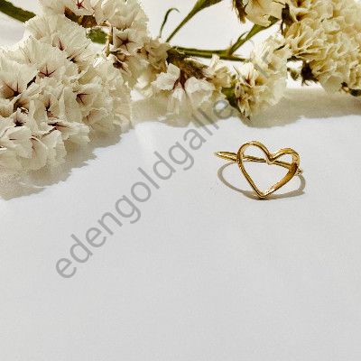 انگشتر طرح قلب داخل خالی