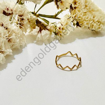 انگشتر طلا زیگزاگ