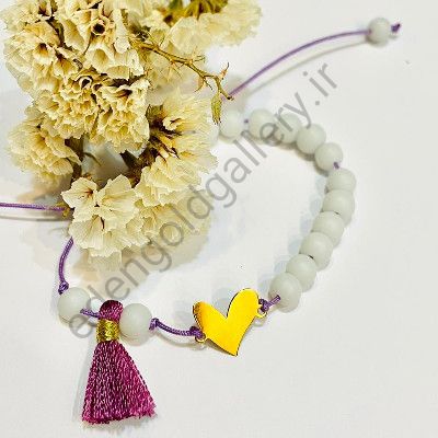 دستبند طلا طرح قلب