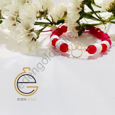 دستبند طرح میکی با پاپیون