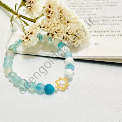 دستبند طرح گل کوچک