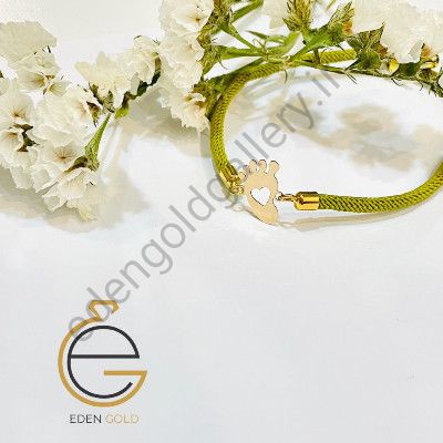 دستبند طلا طرح رد پا کودک