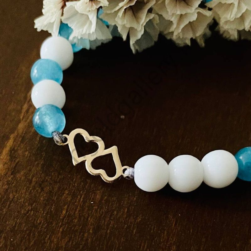 دستبند طرح دو قلب