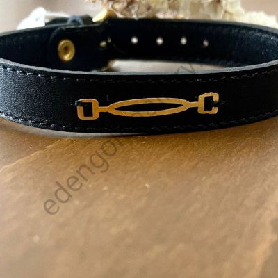 دستبند مردانه با بند چرم