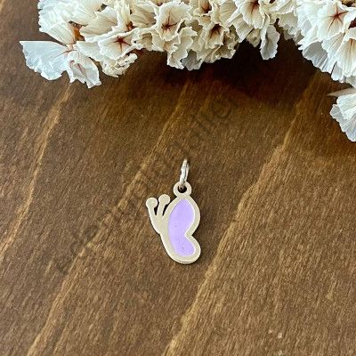 پلاک طلا طرح پروانه میناکاری