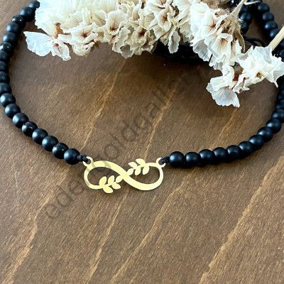 گردنبند مهره ای طرح بینهایت