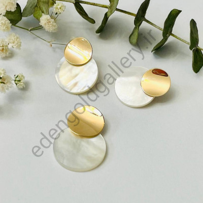 نیم ست طلا صدفی