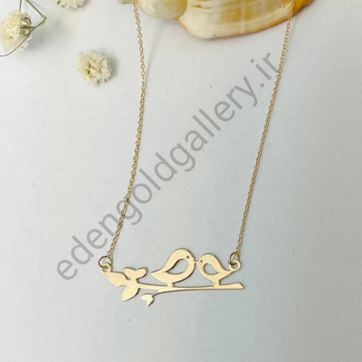 گردنبند طلا با زنجیر طرح جوجه
