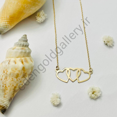 گردنبند مینیمال طلا قلب کد 572