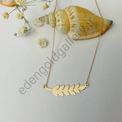 گردنبند طلا طرح خوشه با زنجیر