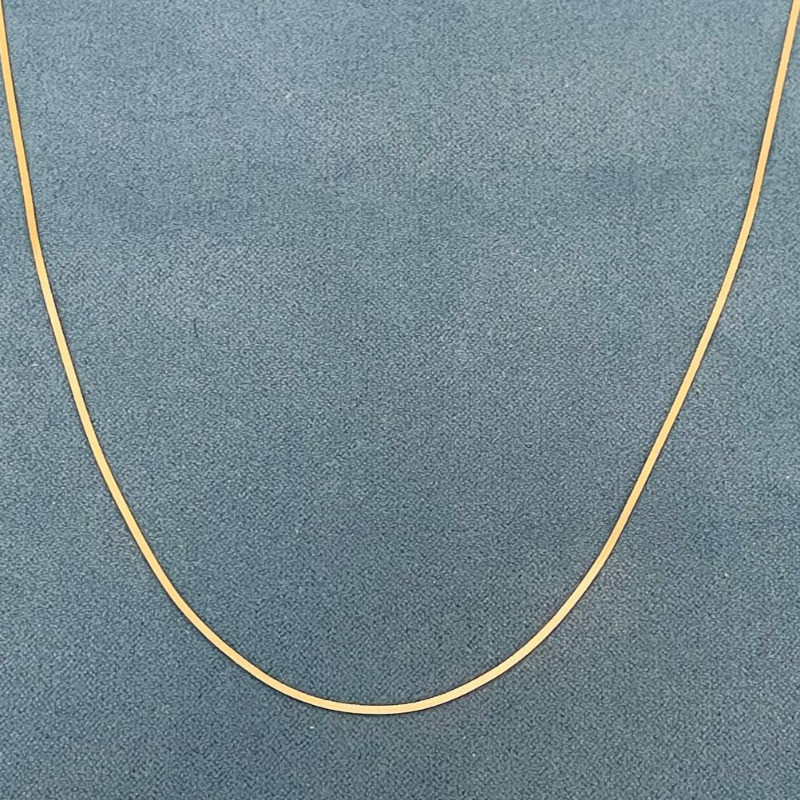 گردنبند هرینگبون طلا کد 434