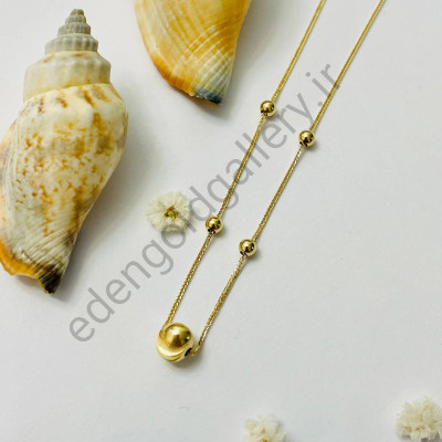 گردنبند گوی دار ایتالیایی