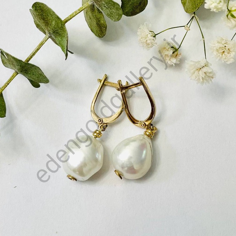 گوشواره مروارید باروک