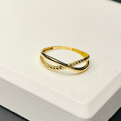 انگشتر طلا بی نهایت بافت دار