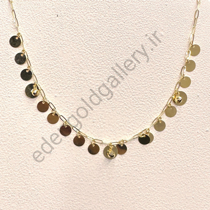 دستبند طلا آویز پولکی کد 959