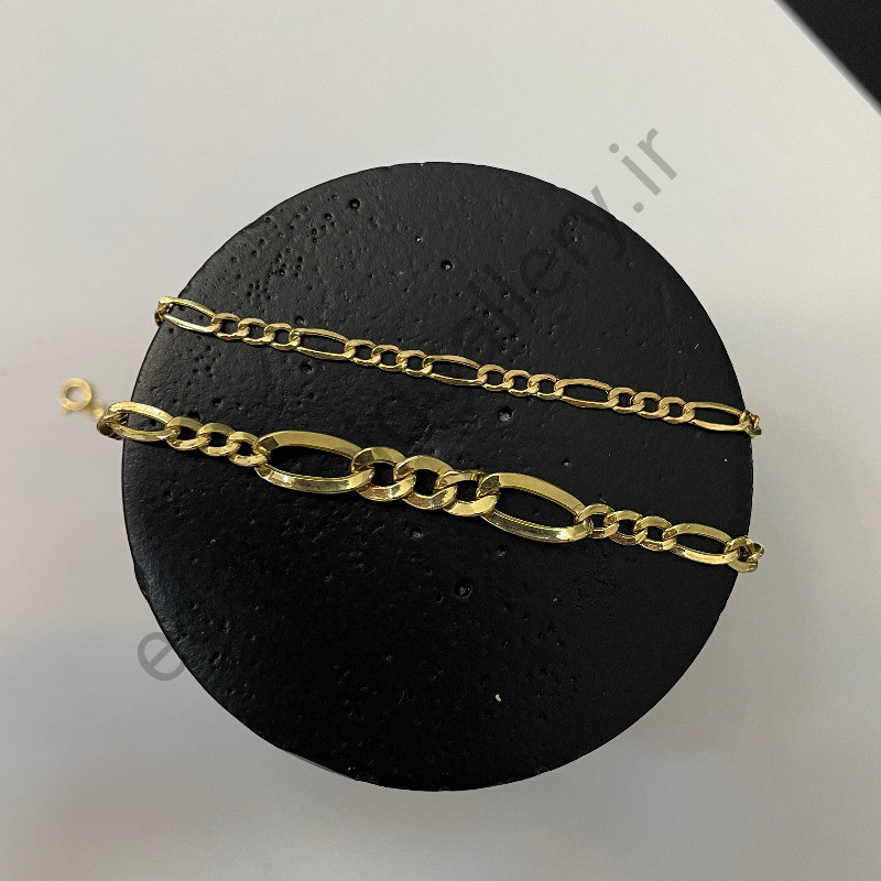 دستبند طلا فیگارو ضخیم