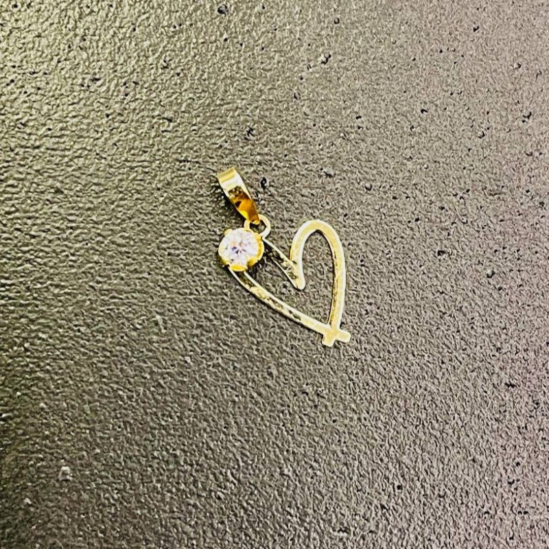 پلاک طلا طرح قلب