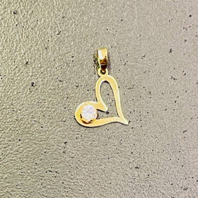 پلاک طلا طرح قلب