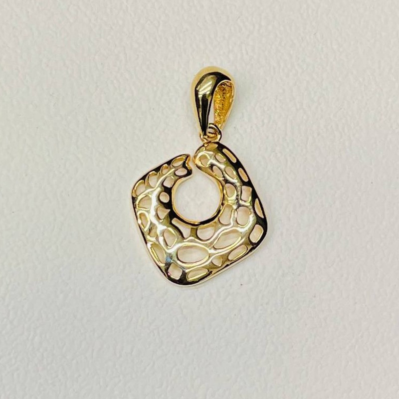 پلاک طلا طرح پوست مار