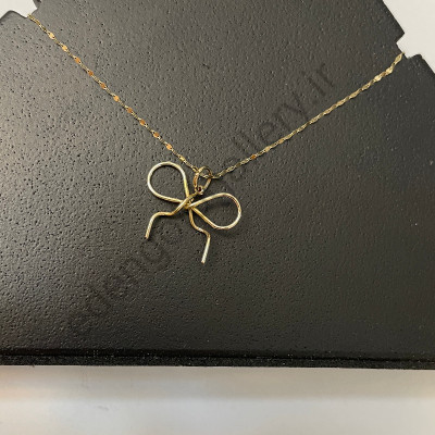 پلاک طلا مفتولی پاپیون