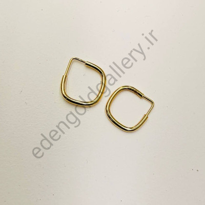 گوشواره طلا مربع کوچک