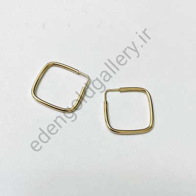 گوشواره طلا هندسی مربع