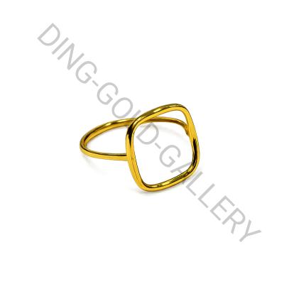 انگشتر طلا مفتولی مربع کد 987