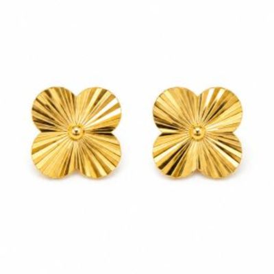 گوشواره ونکلیف میخی تراش خورده 1406