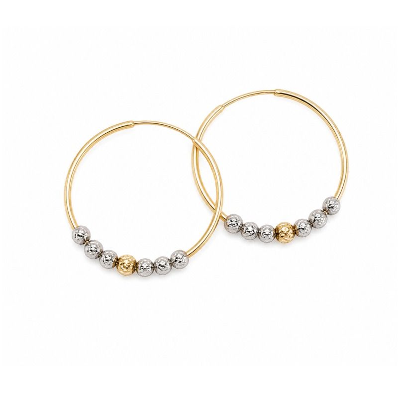 گوشواره حلقه ای گوی دار 1503