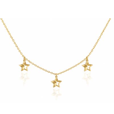 گردنبند طلا سبک ستاره تراش 1696